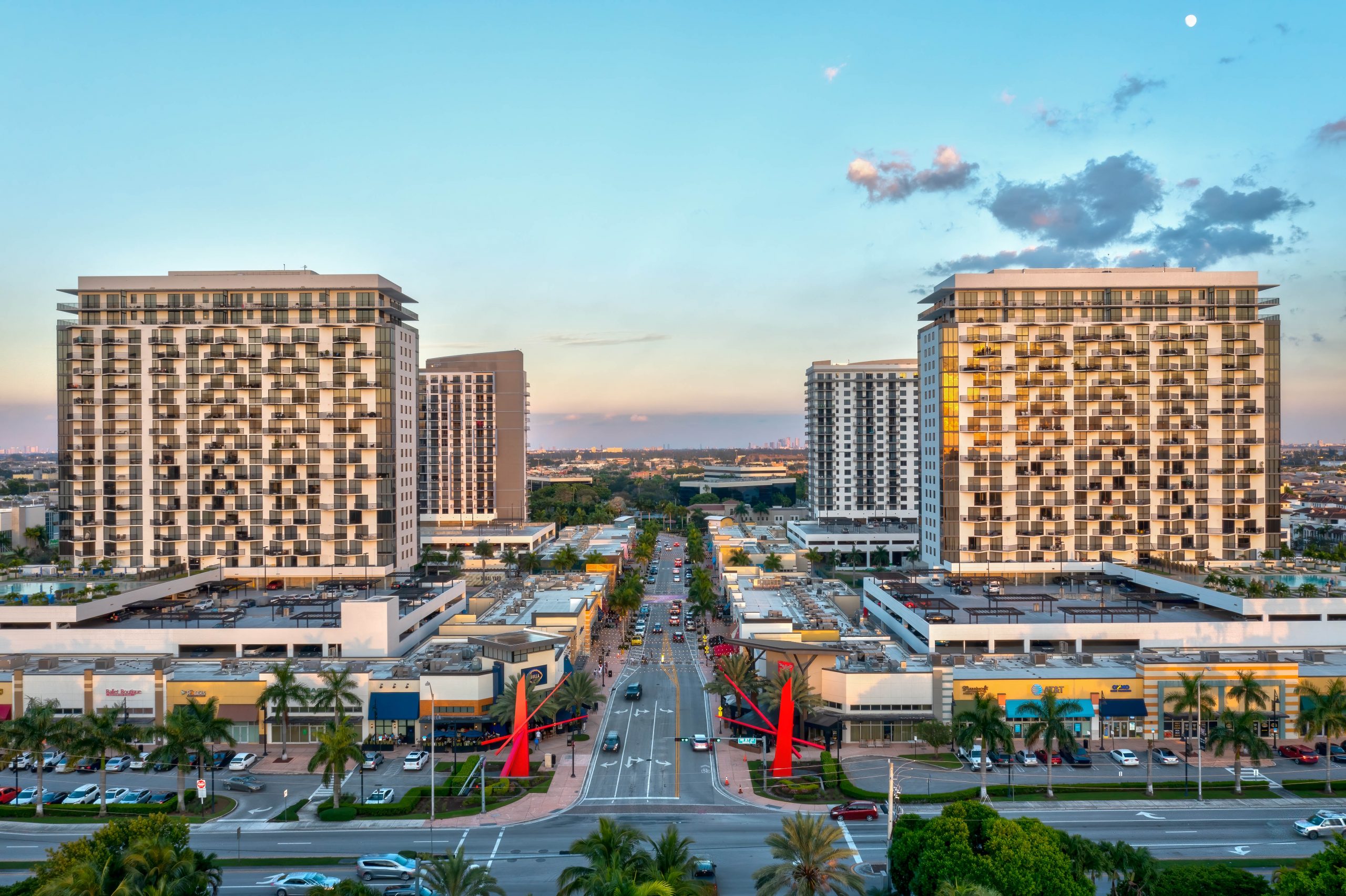 Vibrant urban hub, Downtown Doral.