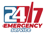 24/7 emergency service logo