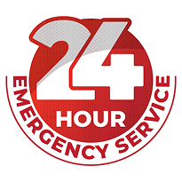 24 hour emergency service logo